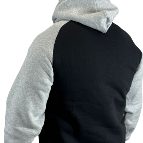 BLUZA KANGUR REGLAN CS LAUR CZARNY/ SZARY