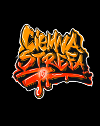 T-SHIRT CIEMNA STREFA GRAFFITI / ORANGE