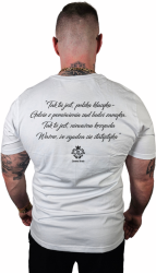 T-SHIRT BIAŁY CIEMNA STREFA STOP 60/ STATYSTYKA