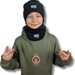 CZAPKA PRĄŻEK DOBRY DZIECIAK / CZARNA