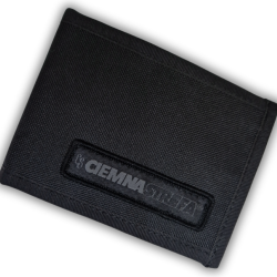 PORTFEL CZARNY CIEMNA STREFA CS NAPIS CZARNO/SZARY NEW