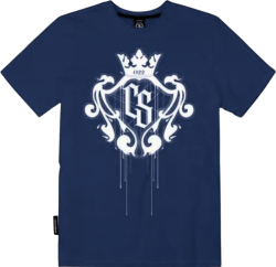 T-SHIRT CIEMNA STREFA DUŻY HERB LOTNICZY/BIAŁY