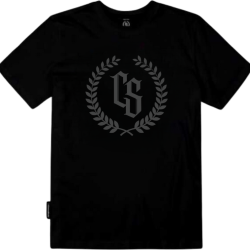 T-SHIRT CIEMNA STREFA CZARNY/ SZARY LAUR
