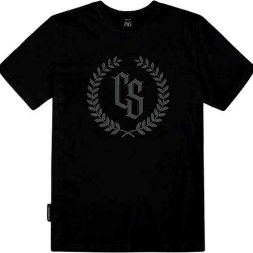 T-SHIRT CIEMNA STREFA CZARNY/ SZARY LAUR