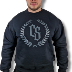 BLUZA KLASYK OVERSIZE CZARNA/ SZARY LAUR