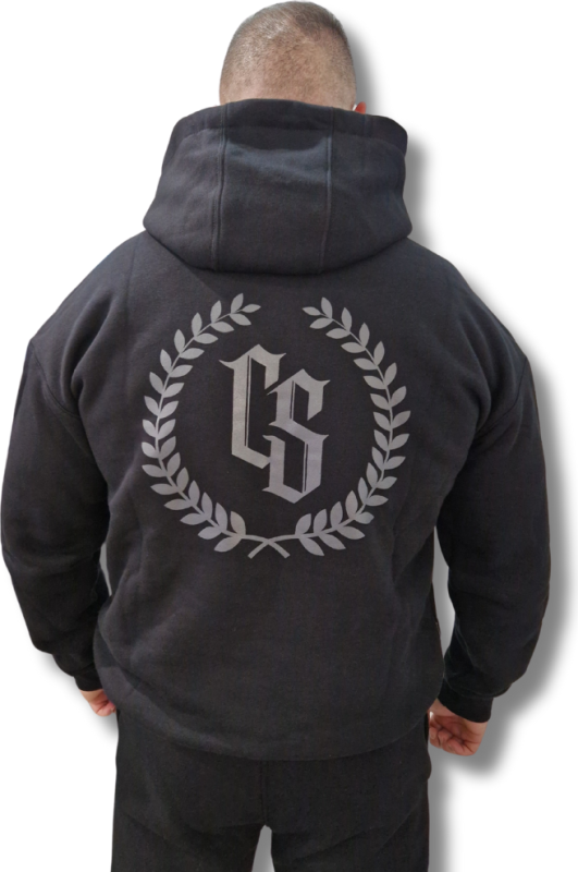 BLUZA KANGUR OVERSIZE CZARNY/SZARY LAUR