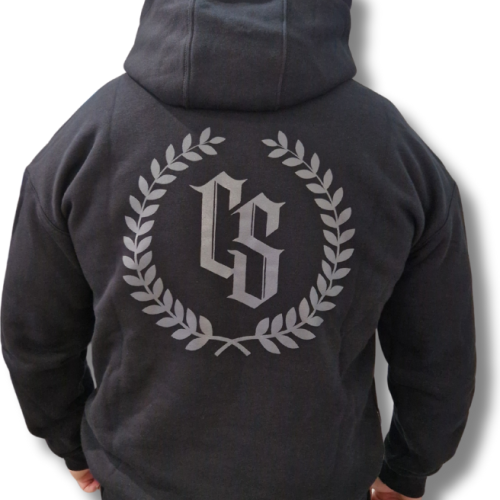 BLUZA KANGUR OVERSIZE CZARNY/SZARY LAUR