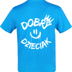 T-SHIRT DOBRY DZIECIAK SMILE - TURKUS