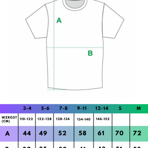 T-SHIRT DOBRY DZIECIAK SMILE - CZARNO/NIEBIESKI