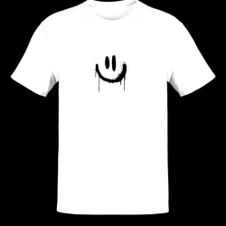 T-SHIRT DOBRY DZIECIAK SMILE - BIAŁA/RÓŻ