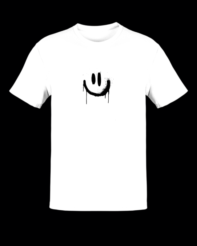 T-SHIRT DOBRY DZIECIAK SMILE - BIAŁA/RÓŻ