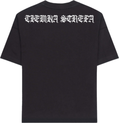 T-SHIRT CIEMNA STREFA ŁAŃCUCH GOTYK / CZARNY