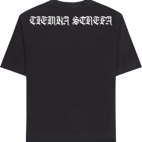 T-SHIRT CIEMNA STREFA ŁAŃCUCH GOTYK / CZARNY