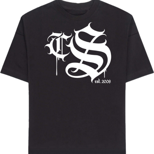 T-SHIRT CIEMNA STREFA CHICANO GOTYK / CZARNY