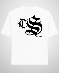 T-SHIRT CIEMNA STREFA CHICANO GOTYK / BIAŁY
