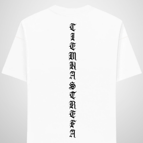 T-SHIRT CIEMNA STREFA CHICANO GOTYK / BIAŁY