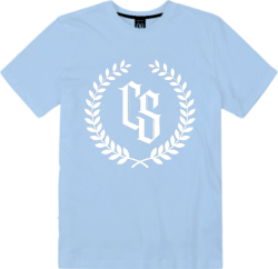 T-SHIRT CIEMNA STREFA LAUR / BABY BLUE