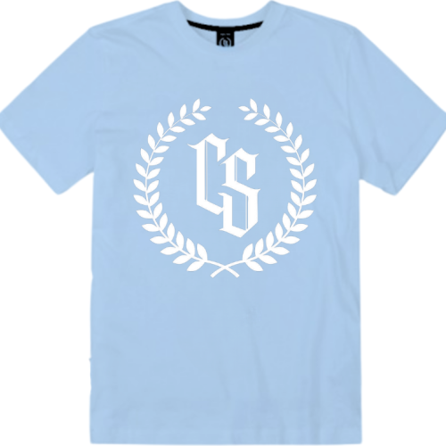 T-SHIRT CIEMNA STREFA LAUR / BABY BLUE