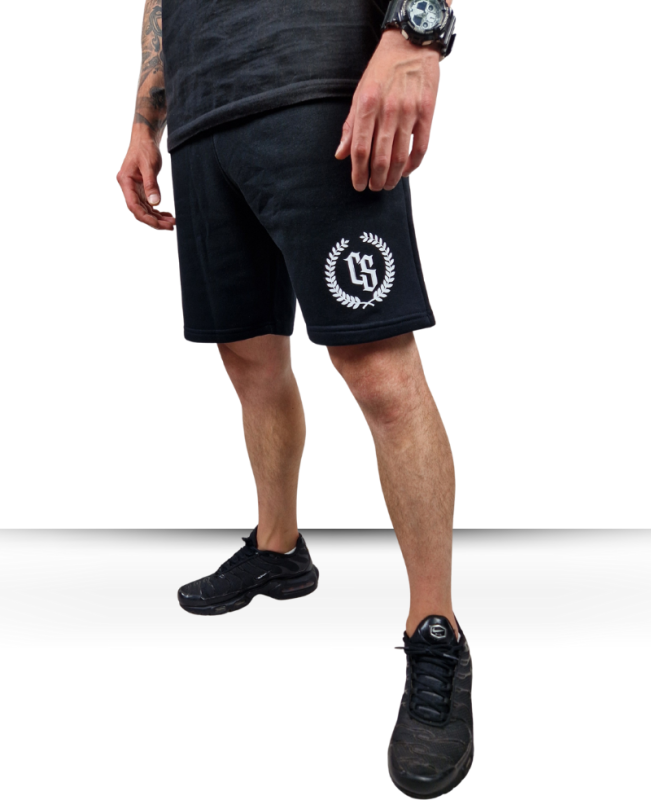 SZORTY MĘSKIE DRES // CZARNE / BIAŁY CS LAUR