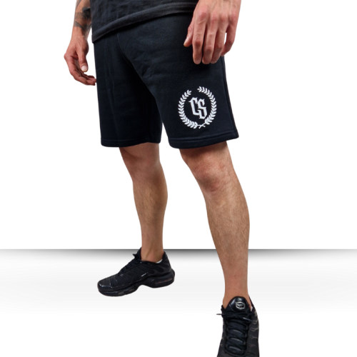 SZORTY MĘSKIE DRES // CZARNE / BIAŁY CS LAUR