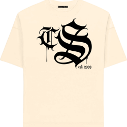 T-SHIRT CIEMNA STREFA CHICANO GOTYK / JANY BEŻ