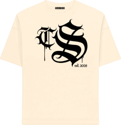 T-SHIRT CIEMNA STREFA CHICANO GOTYK / JANY BEŻ