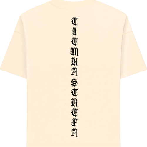 T-SHIRT CIEMNA STREFA CHICANO GOTYK / JANY BEŻ