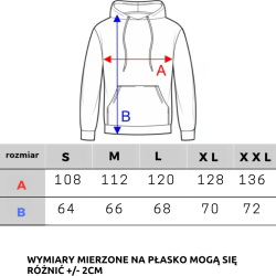 BLUZA KLASYK OVERSIZE CZARNA/ BIAŁY LAUR