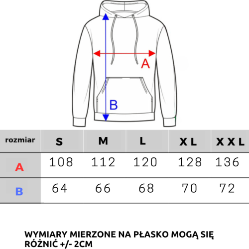 BLUZA KLASYK OVERSIZE CZARNA/ BIAŁY LAUR