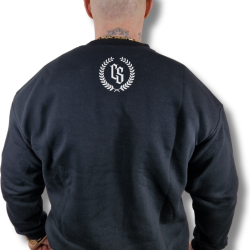 BLUZA KLASYK OVERSIZE CZARNA/ BIAŁY LAUR