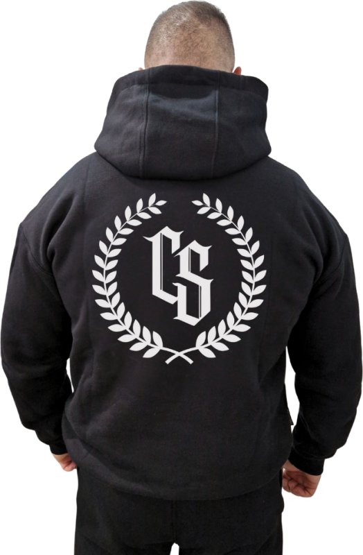 BLUZA KANGUR OVERSIZE CZARNY/BIAŁY LAUR