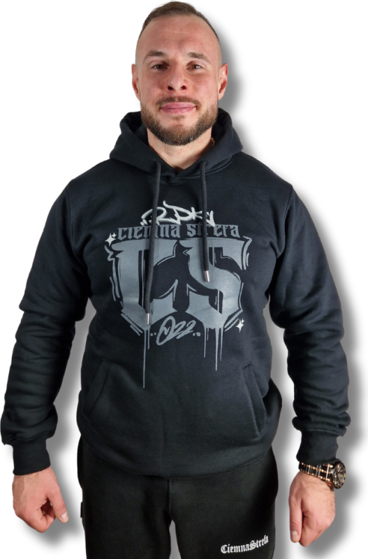 BLUZA KANGUR CS / GOTYK GRAFFITI SZARY