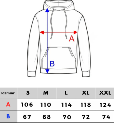 BLUZA KANGUR REGLAN CS LAUR CZARNY/ NIEBIESKI