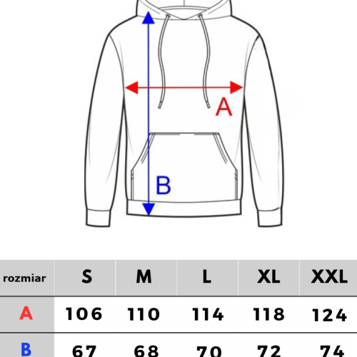 BLUZA KANGUR REGLAN CS LAUR CZARNY/ NIEBIESKI