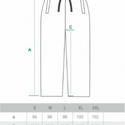 SPODNIE DRES CHICANO GOTYK CZARNY / BIAŁY