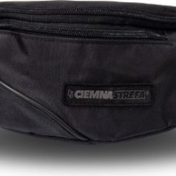 SASZETKA CZARNA CIEMNA STREFA // NAPIS CZARNO/SZARY NEW