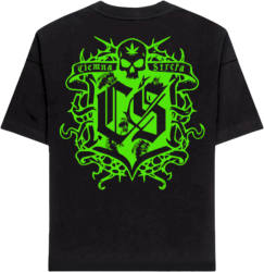 T-SHIRT CIEMNA STREFA CZARNY /RPK CZACHA GREEN