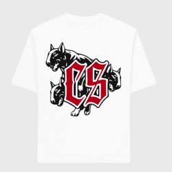 T-SHIRT CIEMNA STREFA BIAŁY / BULTERROR