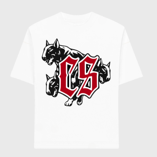 T-SHIRT CIEMNA STREFA BIAŁY / BULTERROR