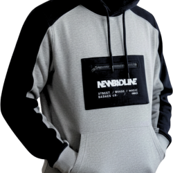 BLUZA KANGUR NBL SZARO/CZARNA