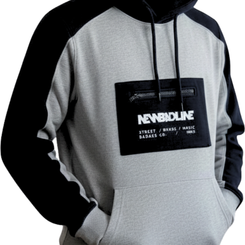 BLUZA KANGUR NBL SZARO/CZARNA