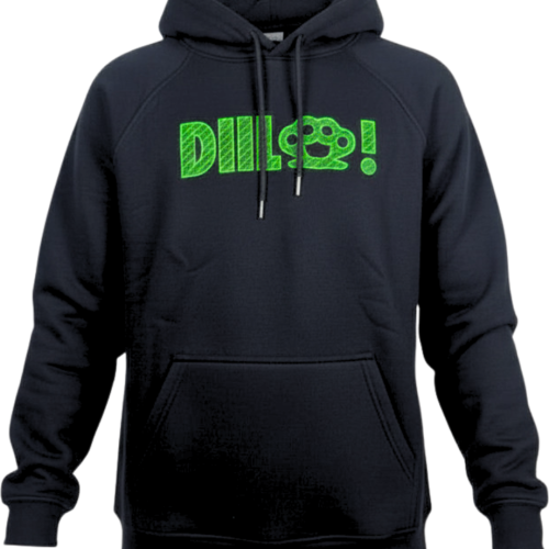 BLUZA KANGUR DILL GANG KASTET CZARNO/ZIELONA