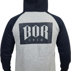 BLUZA ROZPINANA BOR SZARO/CZARNA