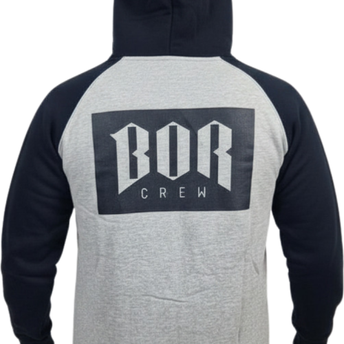 BLUZA ROZPINANA BOR SZARO/CZARNA