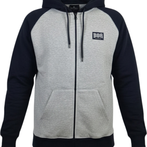 BLUZA ROZPINANA BOR SZARO/CZARNA