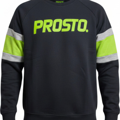 BLUZA KLASYK PROSTO CZARNA/ NEON
