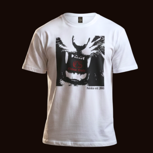T-SHIRT CIEMNA STREFA BIAŁY /WILD