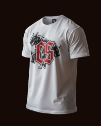 T-SHIRT CIEMNA STREFA BIAŁY / BULTERROR
