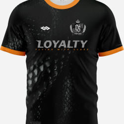FOOTBALL JERSEY BLACK/ORANGE