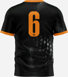 FOOTBALL JERSEY BLACK/ORANGE